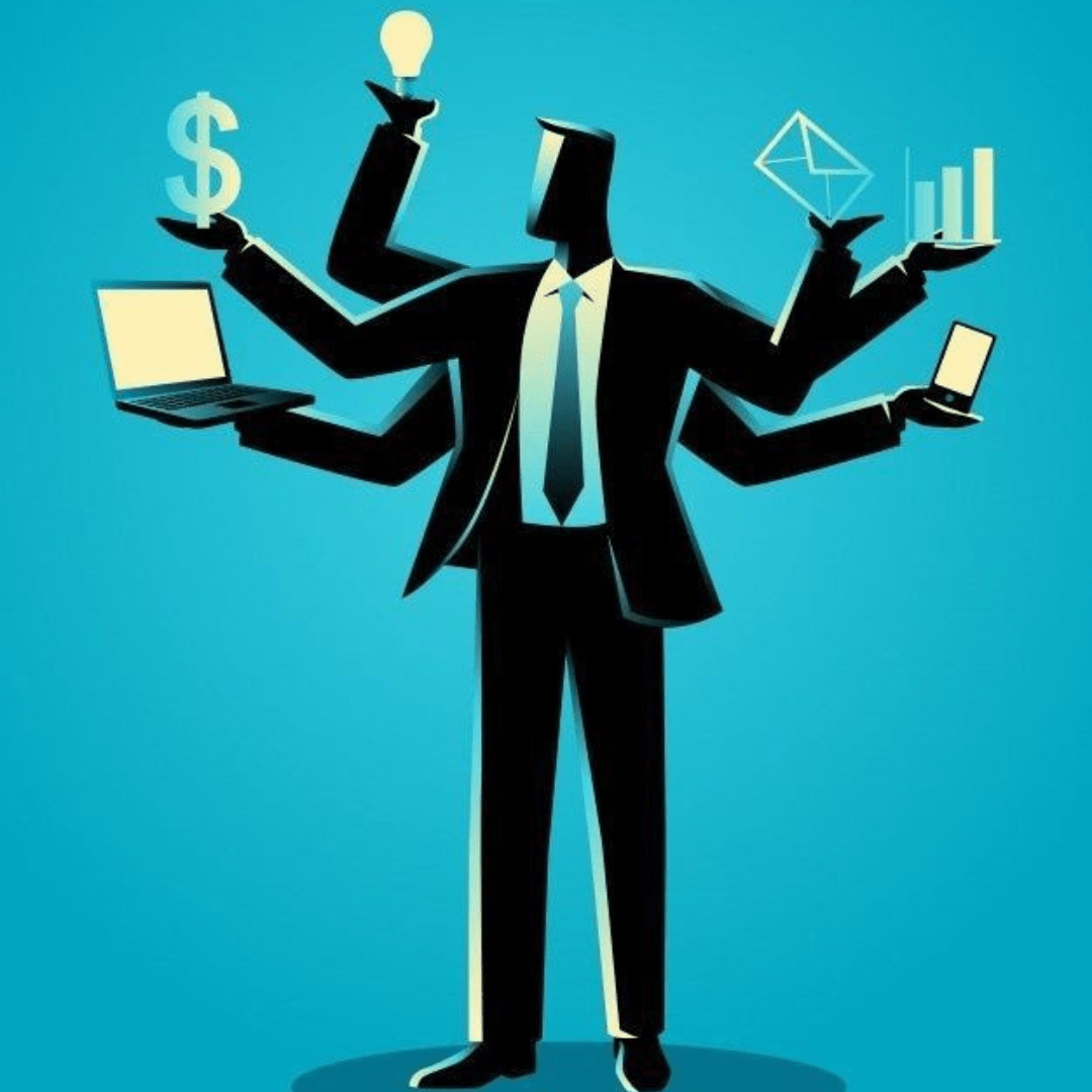 Small business owners illustration